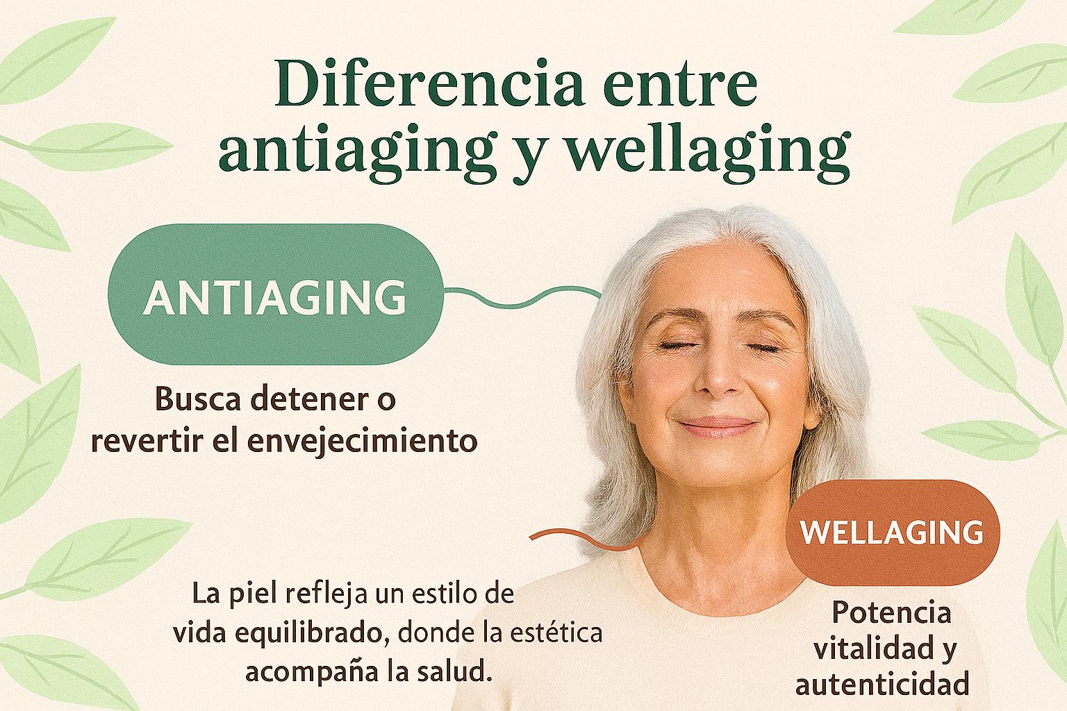 Diferencias entre Wellaging y antiaging